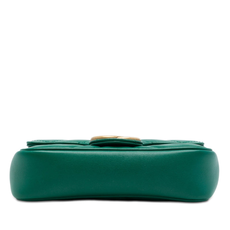 Mini GG Marmont Matelasse Calfskin Flap Crossbody - Image 3