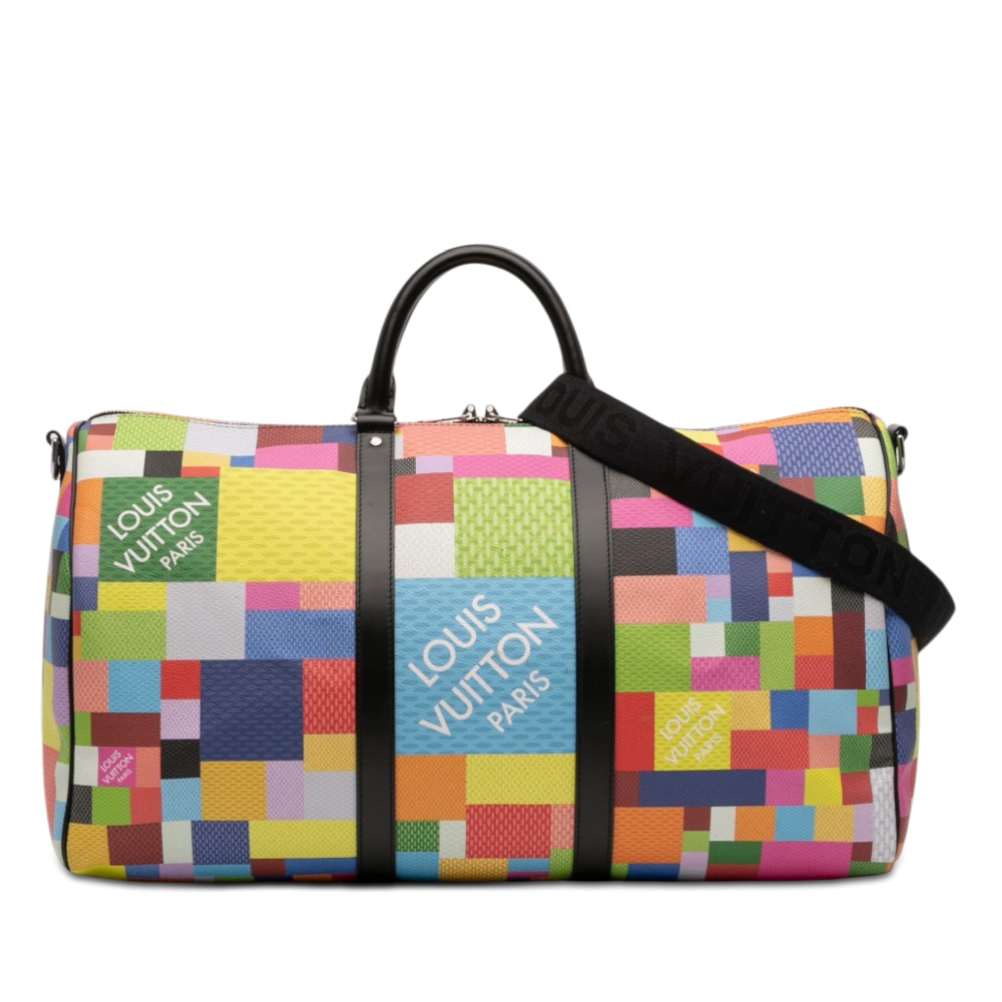 Multicolor Damier Graphite 3D Keepall Bandouliere 50 - Image 1