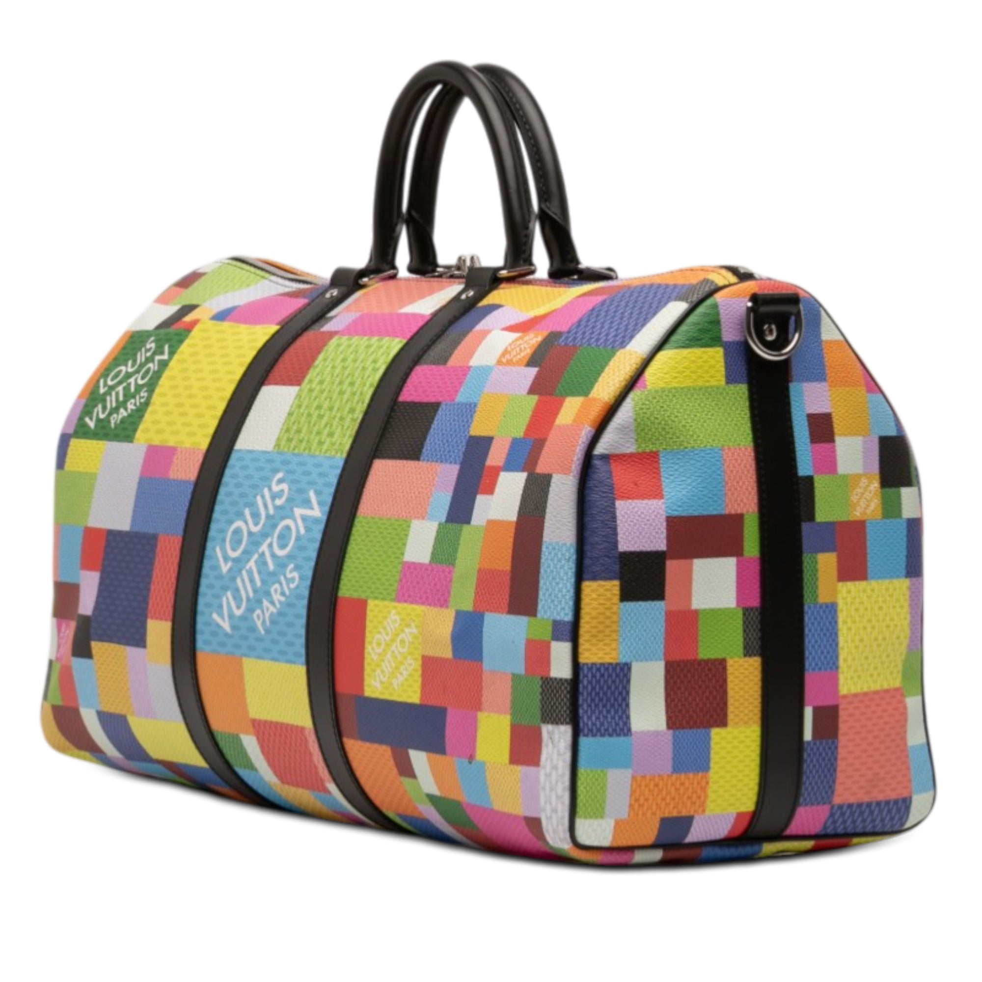Multicolor Damier Graphite 3D Keepall Bandouliere 50 - Image 2