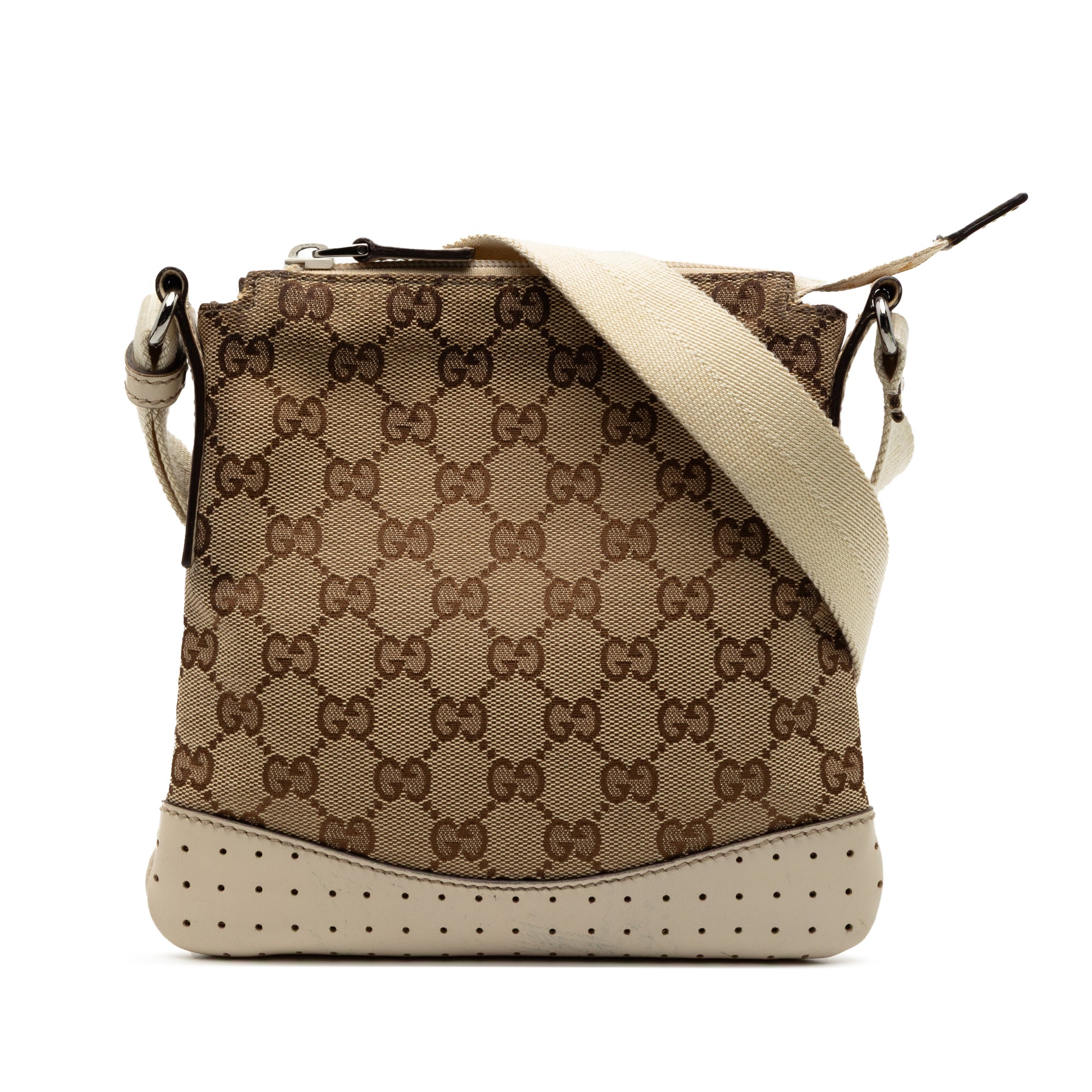 GG Canvas Perforated Crossbody - Image 1