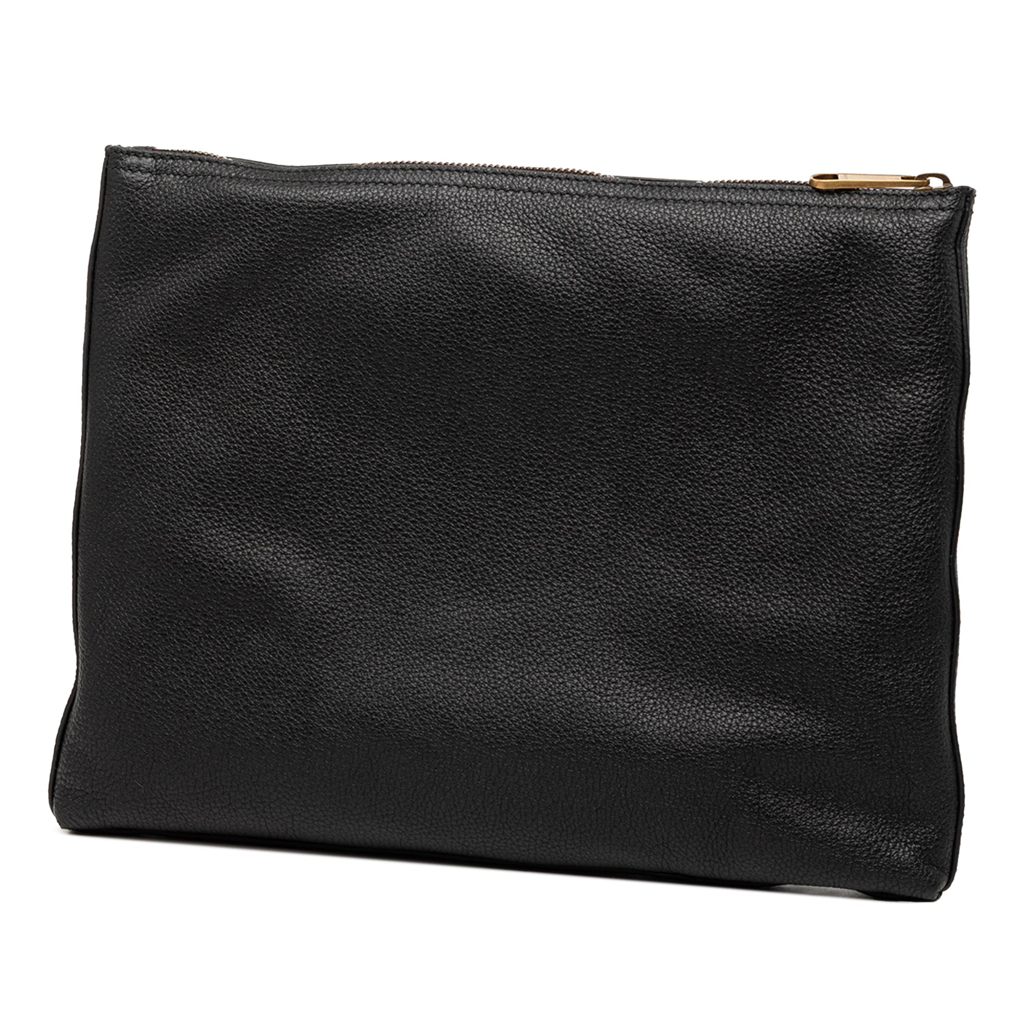 Medium Calfskin Logo Portfolio Clutch - Image 2