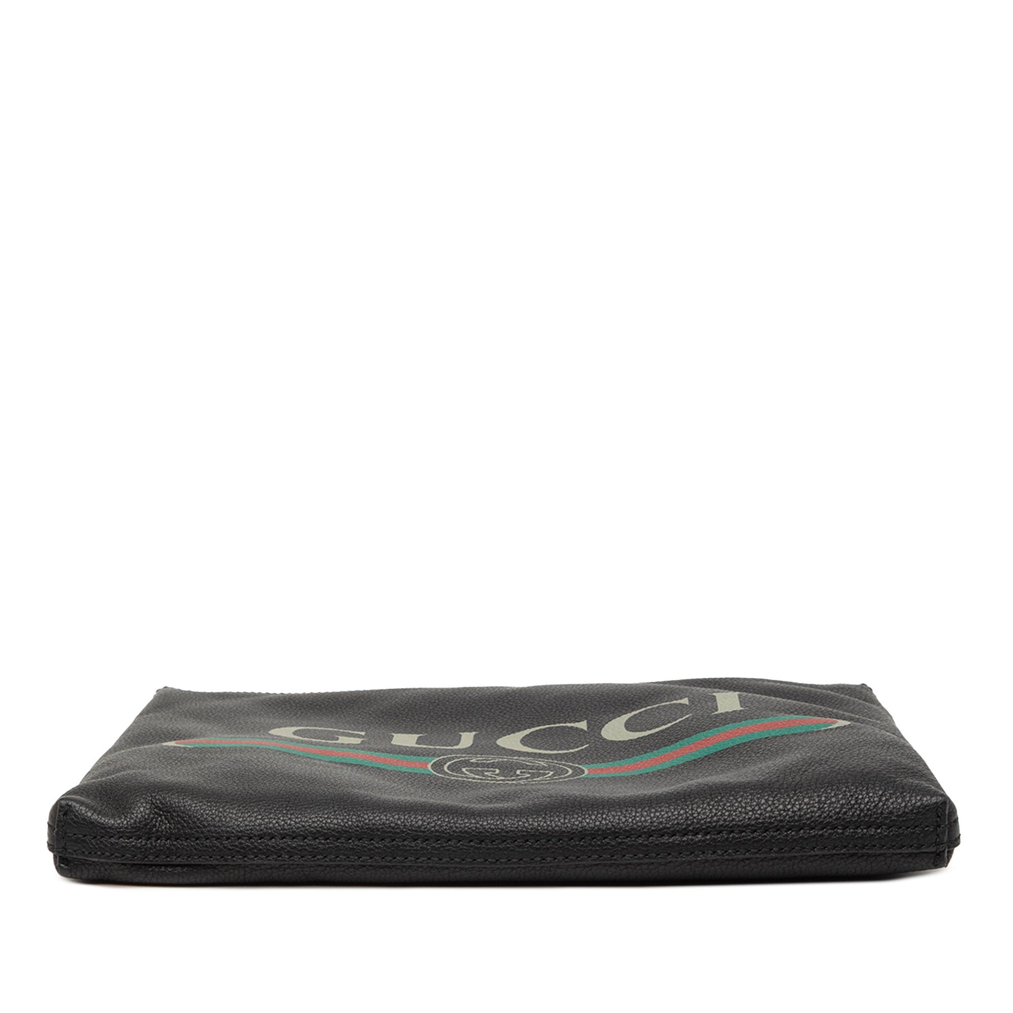 Medium Calfskin Logo Portfolio Clutch - Image 3
