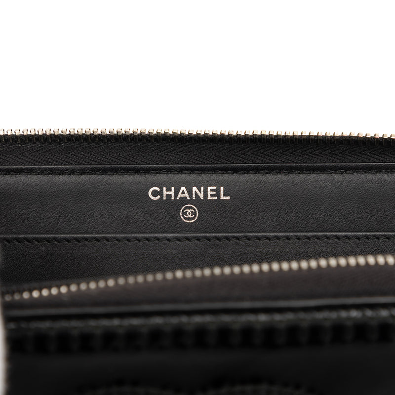 CC Patent Stitched Long Wallet - Image 5