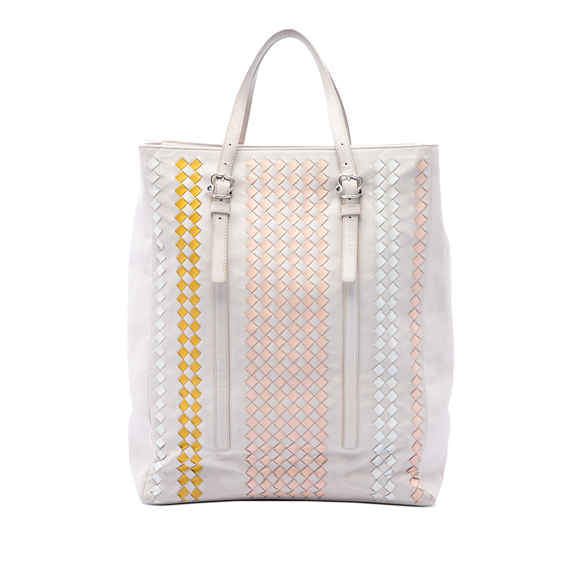 Intrecciato Trimmed Nappa Belted Tote - Image 1