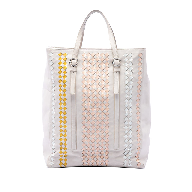 Intrecciato Trimmed Nappa Belted Tote