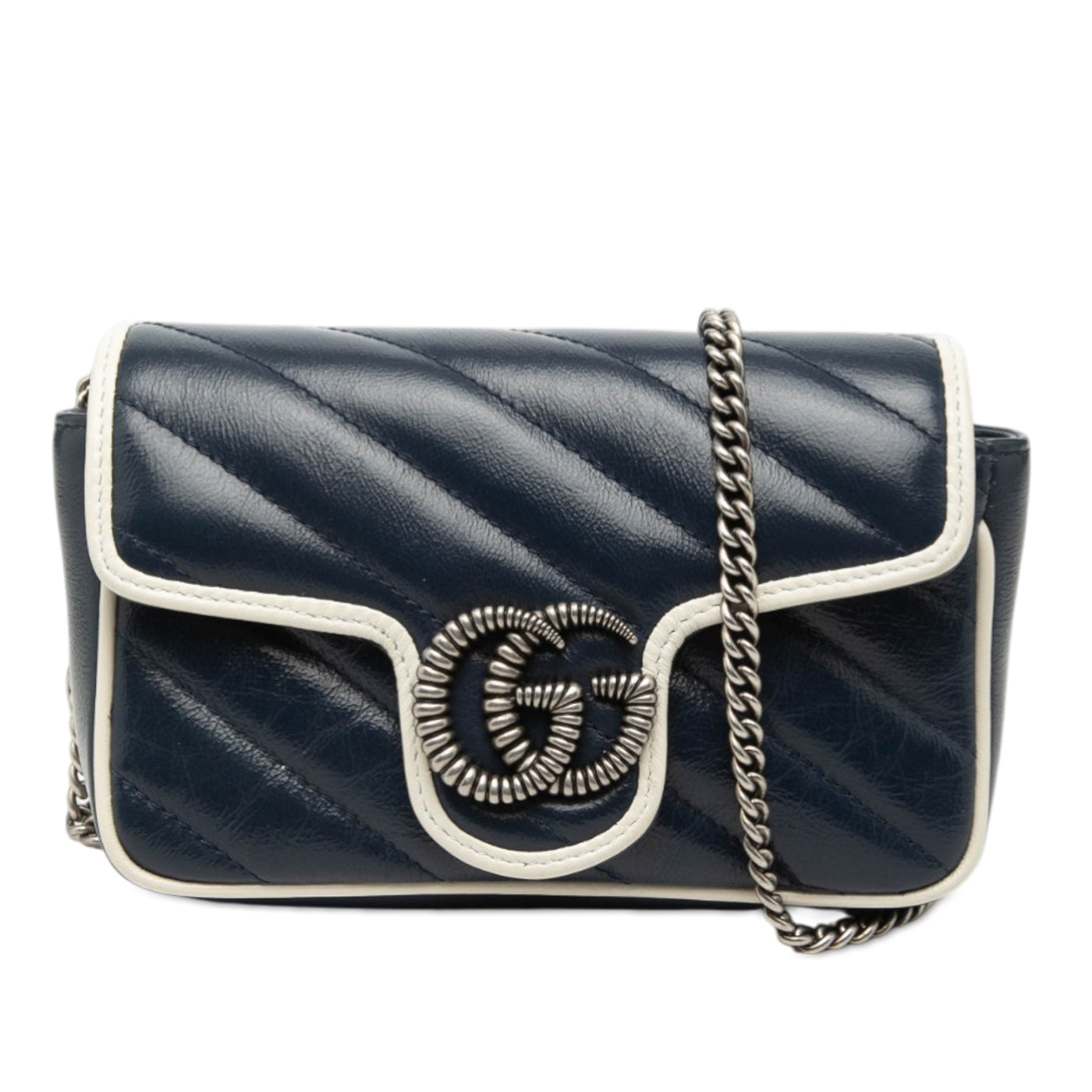 Super Mini GG Marmont Matelasse Leather Torchon Flap Crossbody - Image 1
