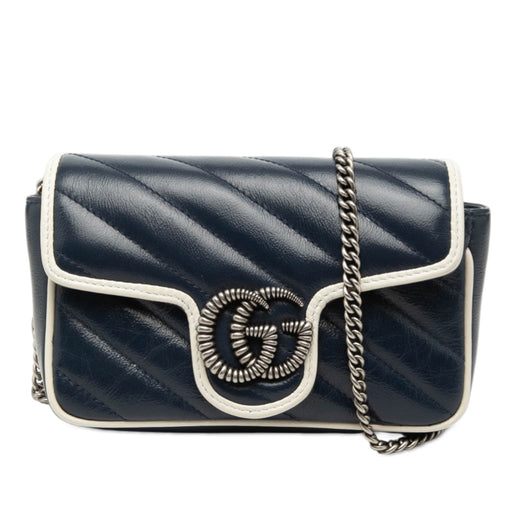Super Mini GG Marmont Matelasse Leather Torchon Flap Crossbody - Image 1