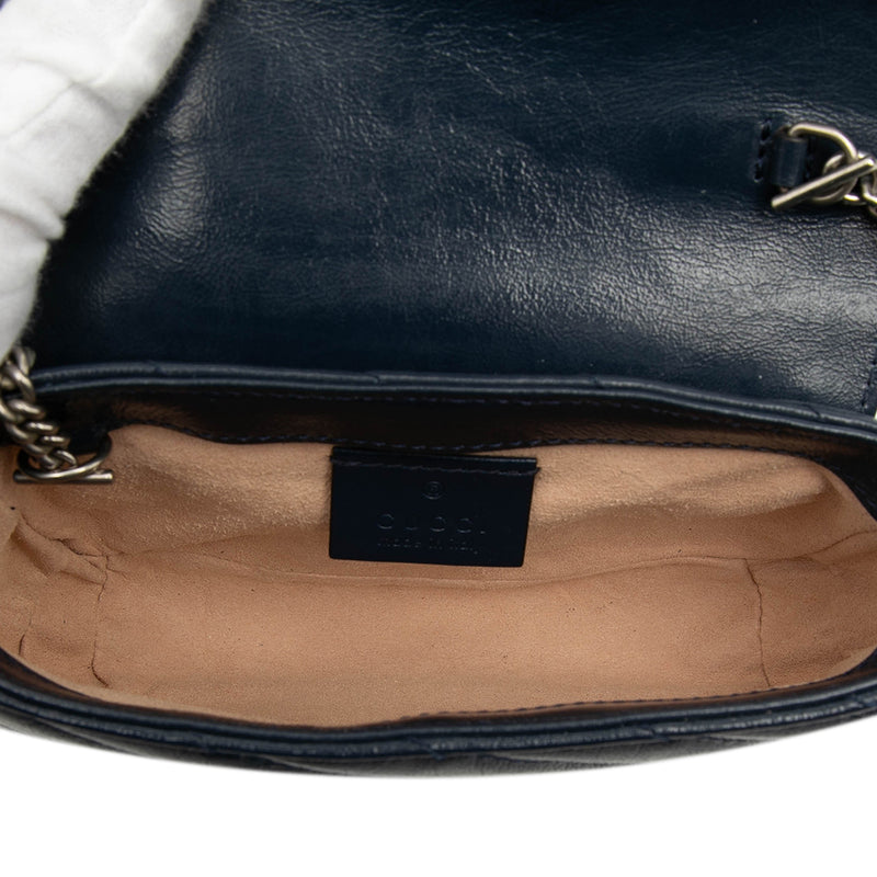Super Mini GG Marmont Matelasse Leather Torchon Flap Crossbody - Image 4