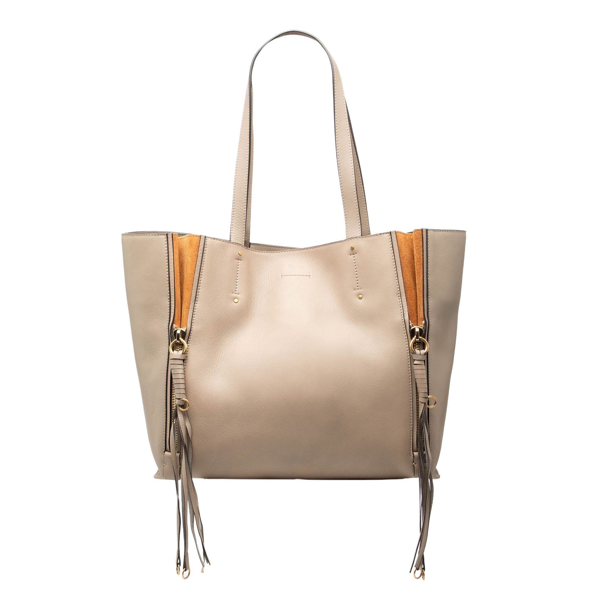 Large Leather Milo Shopping Tote - Image 1