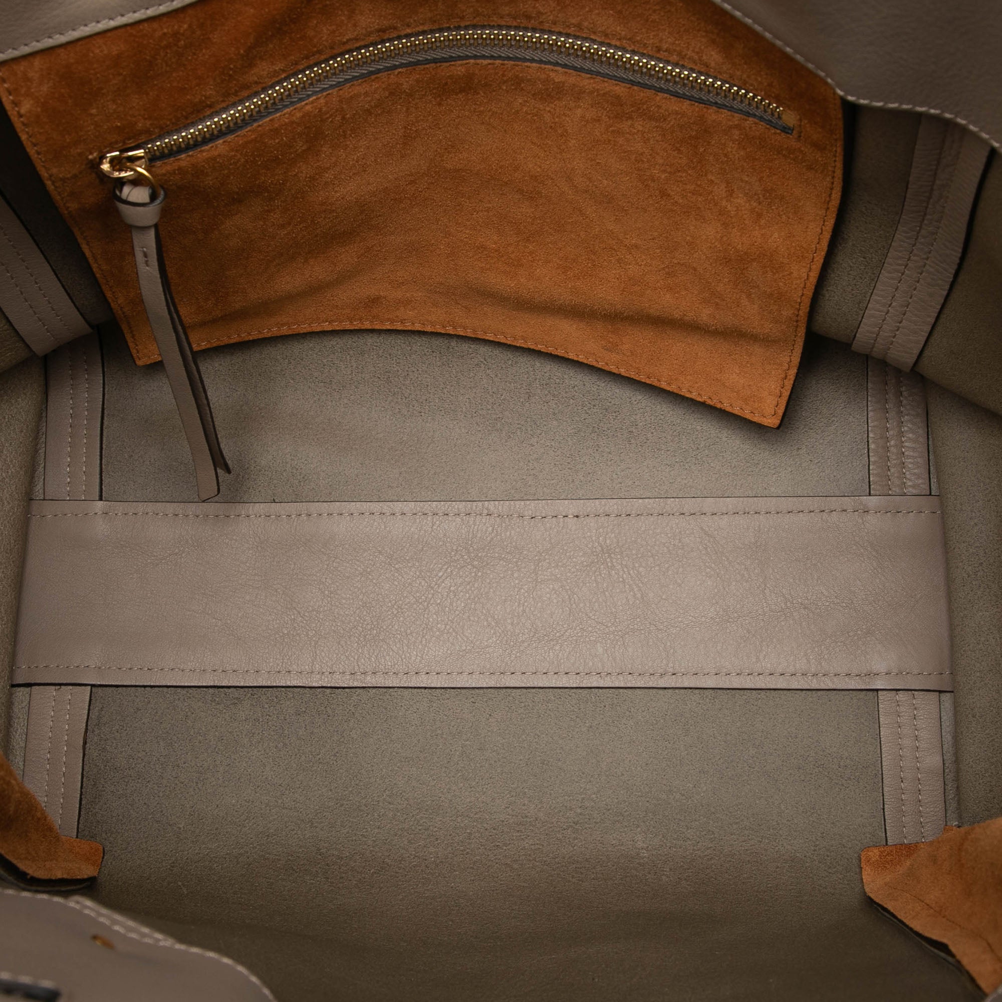 Large Leather Milo Shopping Tote - Image 4