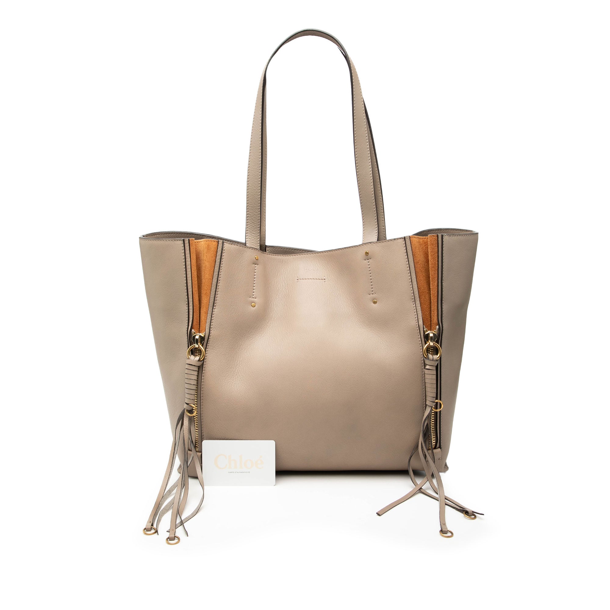 Large Leather Milo Shopping Tote - Image 8