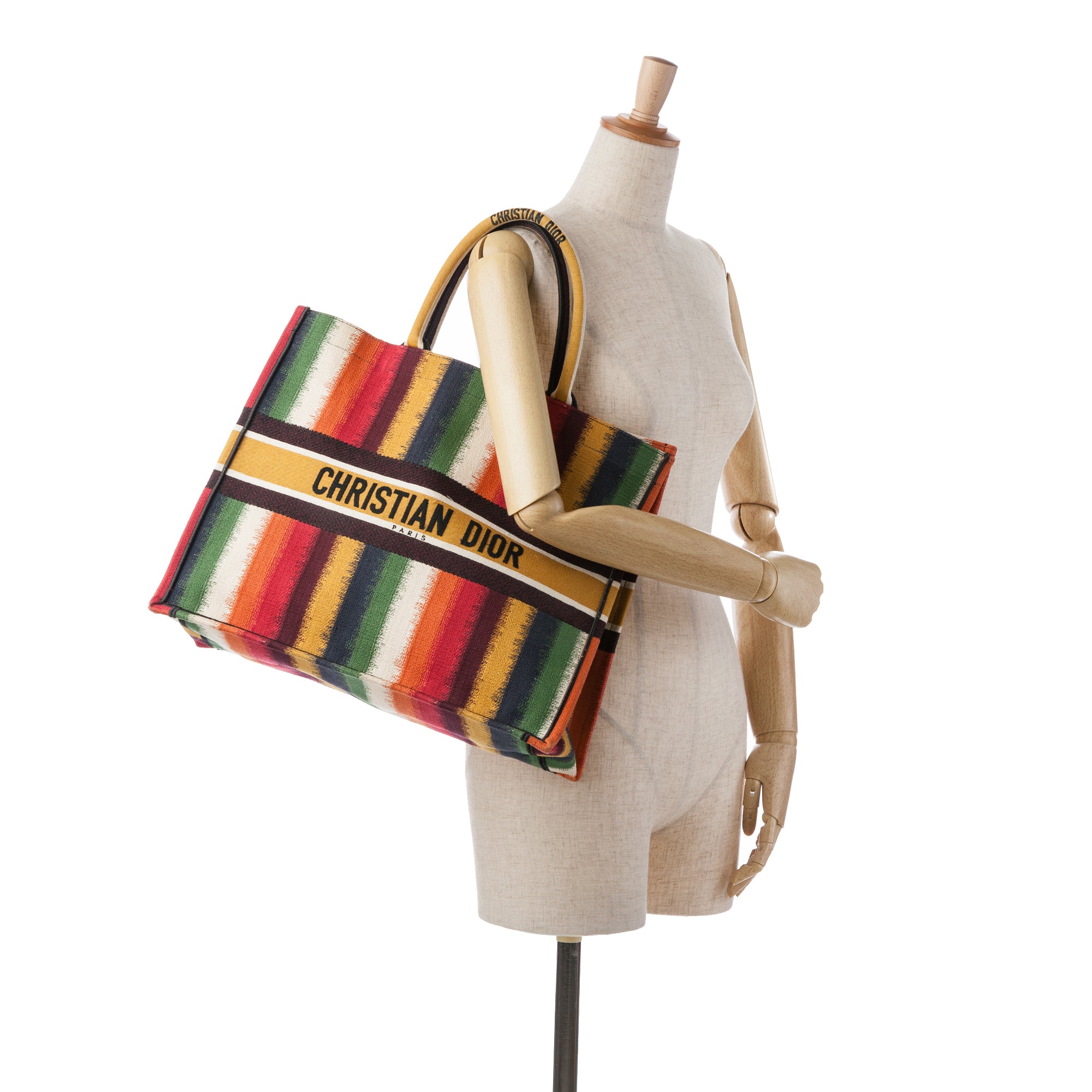 Large Striped Book Tote - Image 10