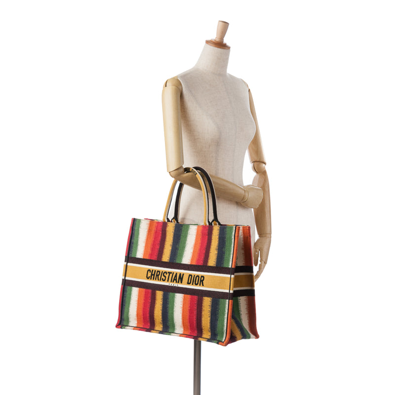 Large Striped Book Tote - Image 9
