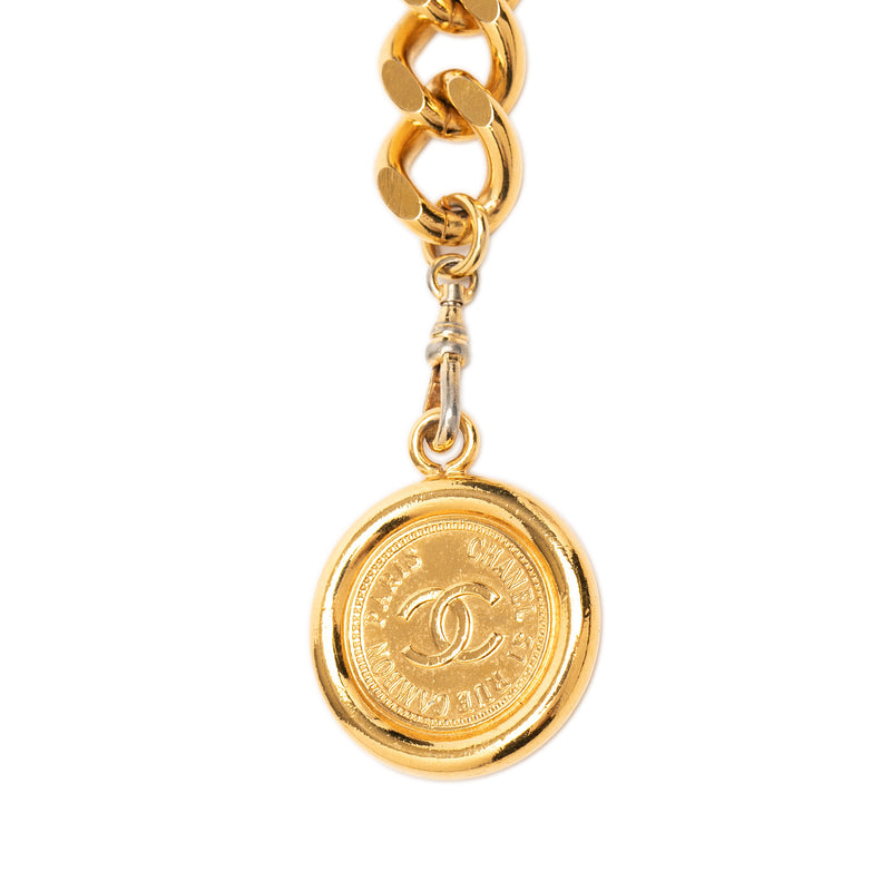 Gold Plated CC Medallion Chain Link Belt - Image 2