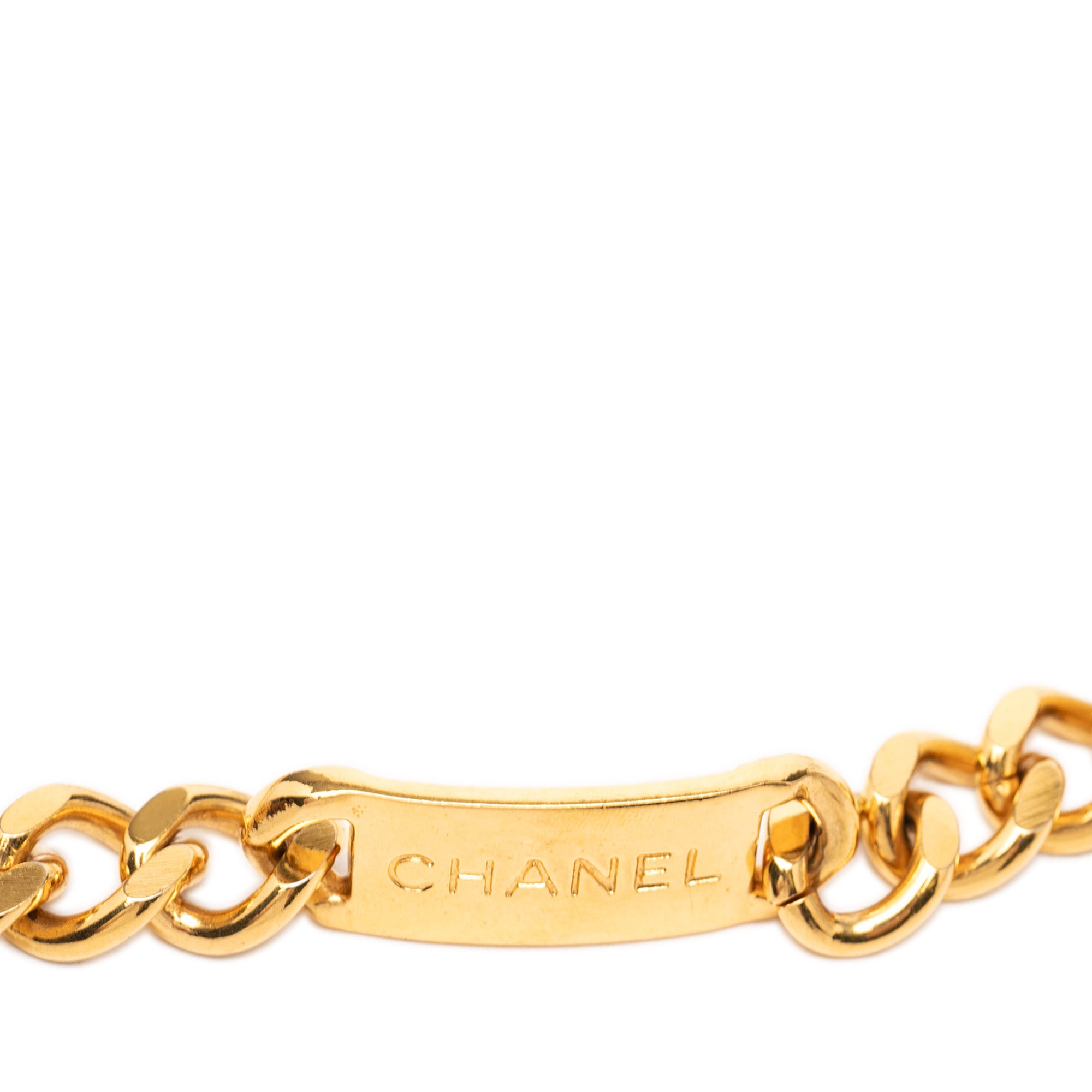 Gold Plated CC Medallion Chain Link Belt - Image 4