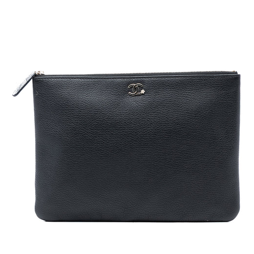 Medium Goatskin Lucky Clover O Case Clutch - Image 1