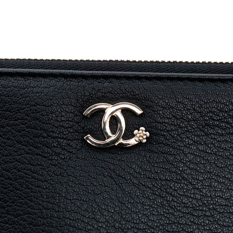 Medium Goatskin Lucky Clover O Case Clutch - Image 5