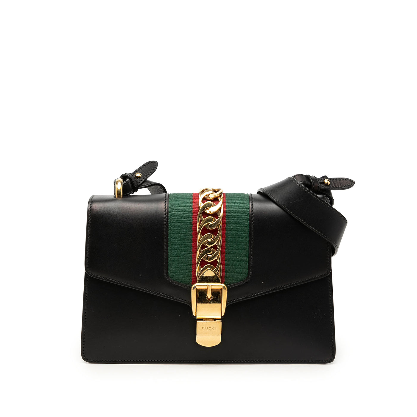 Small Calfskin Web Sylvie Satchel - Image 1