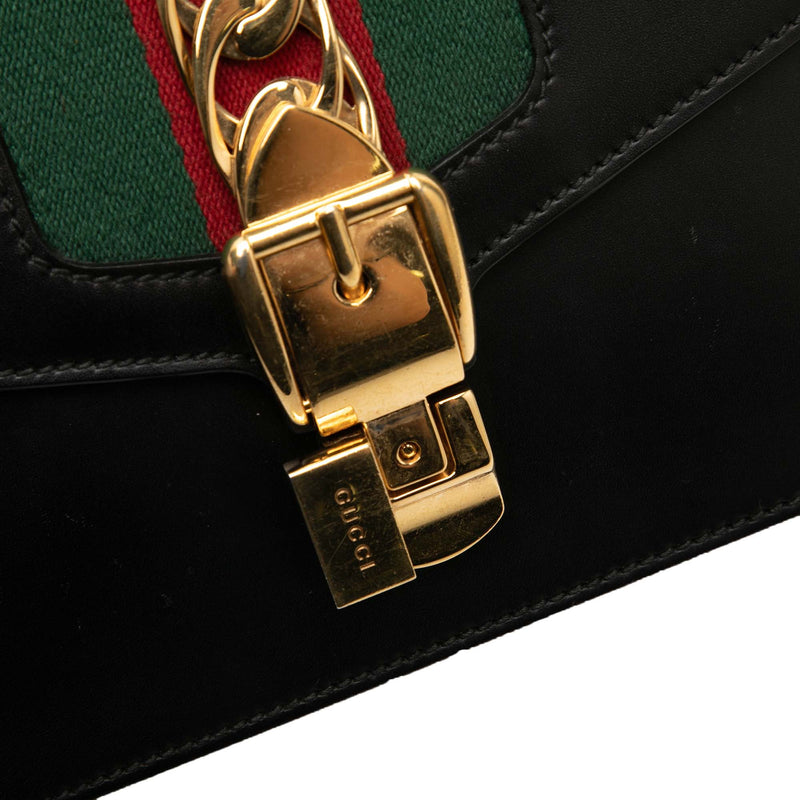 Small Calfskin Web Sylvie Satchel - Image 7