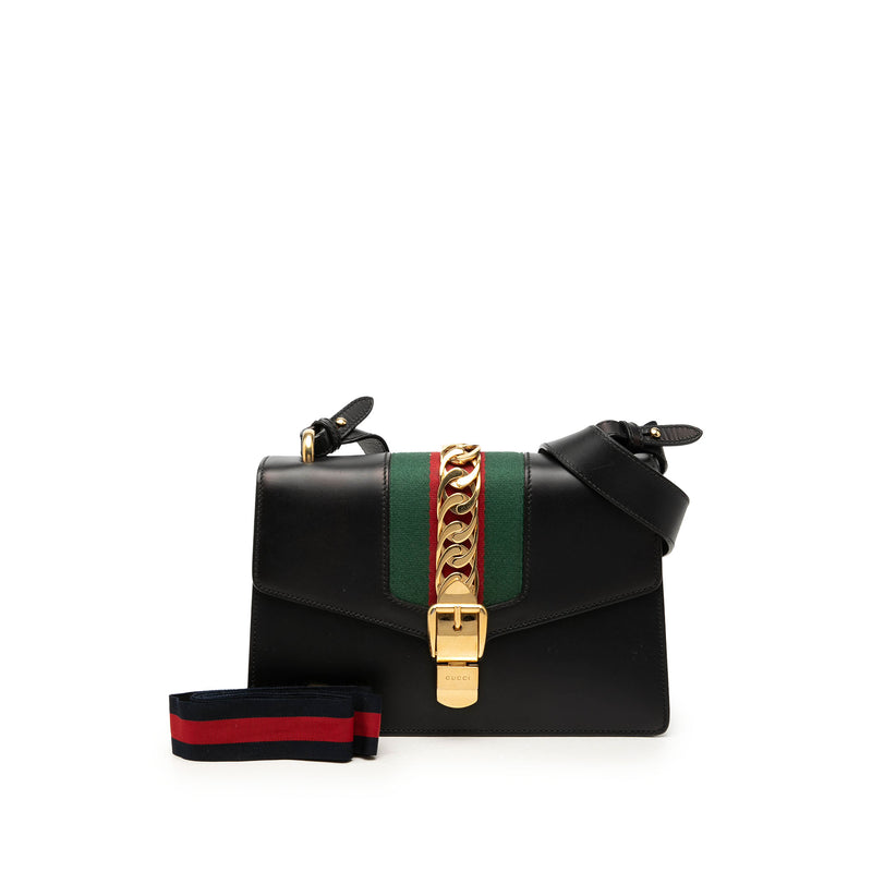 Small Calfskin Web Sylvie Satchel - Image 9