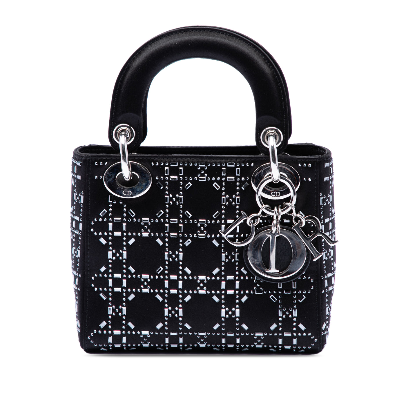 Mini Velvet Cannage Strass Embellished Lady Dior - Image 1