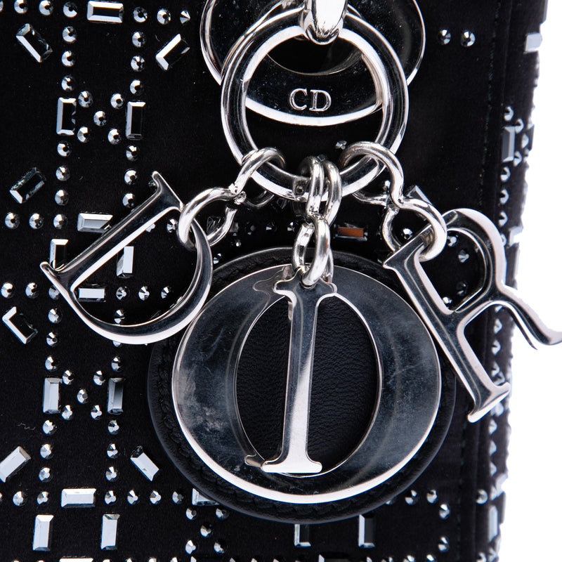 Mini Velvet Cannage Strass Embellished Lady Dior - Image 5