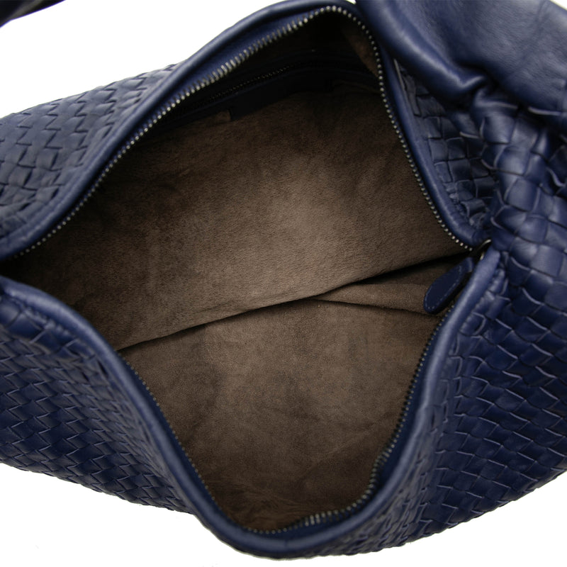 Large Nappa Intrecciato Belly Hobo - Image 4