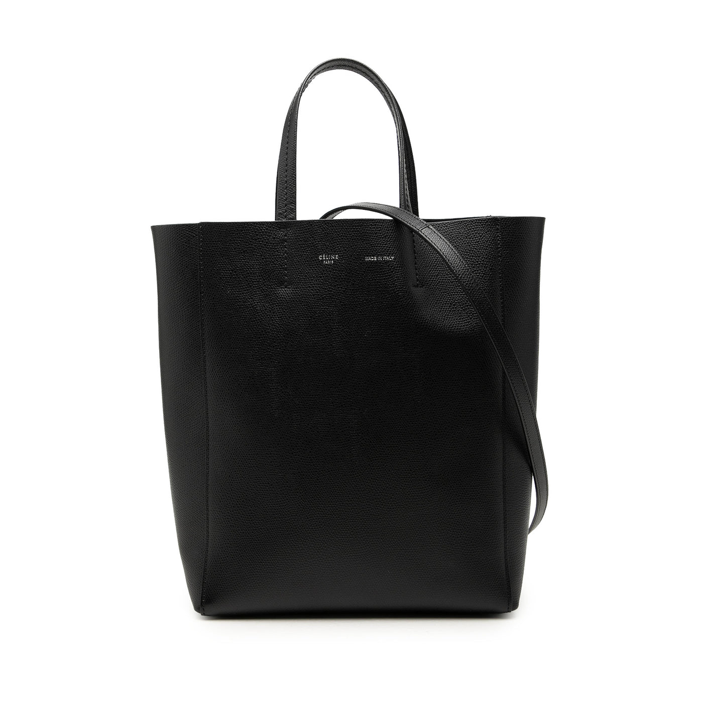 Small Grained Calfskin Vertical Cabas Tote - Image 1