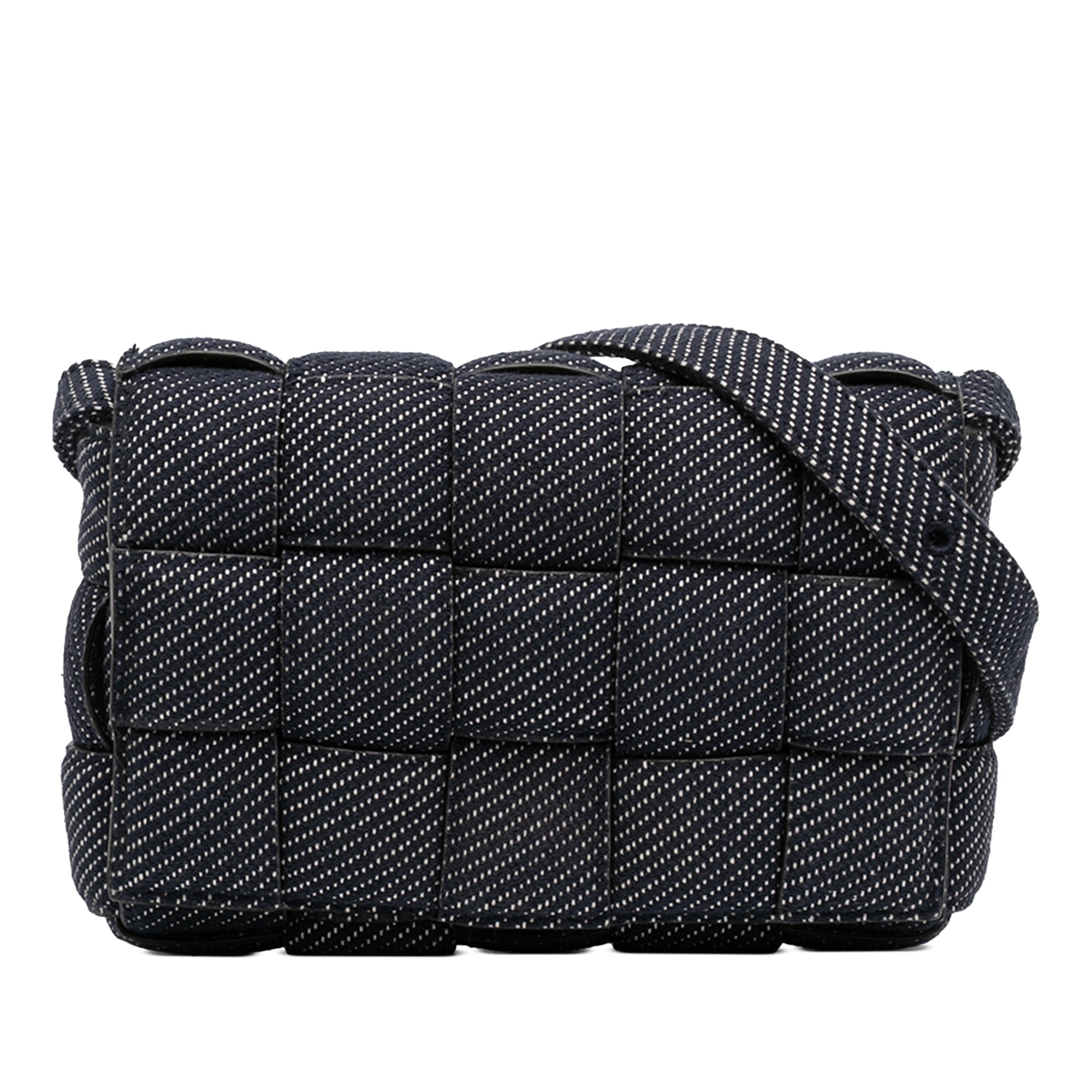 Denim Intrecciato Cassette Padded Crossbody - Image 1