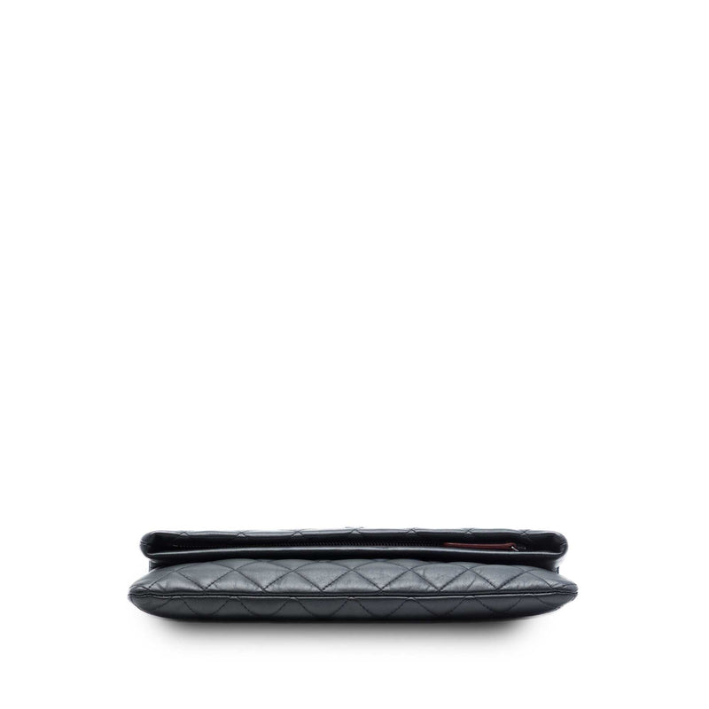 Quilted Lambskin CC Beauty Foldover Clutch - Image 3