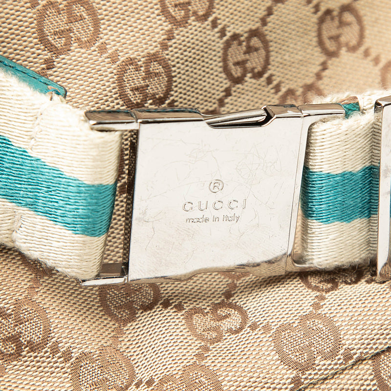 GG Canvas Web Double Pocket Belt Bag - Image 7
