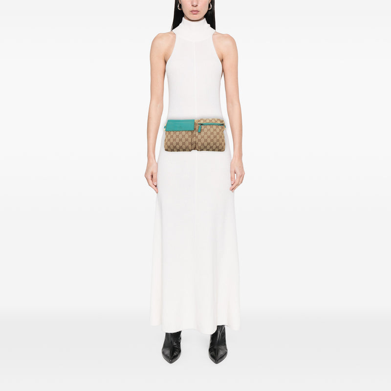 GG Canvas Web Double Pocket Belt Bag - Image 8