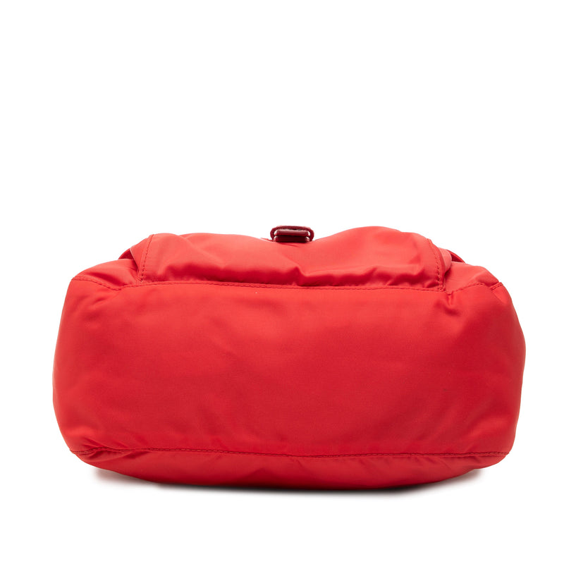 Saffiano Trimmed Tessuto Zip Buckle Messenger Bag - Image 3