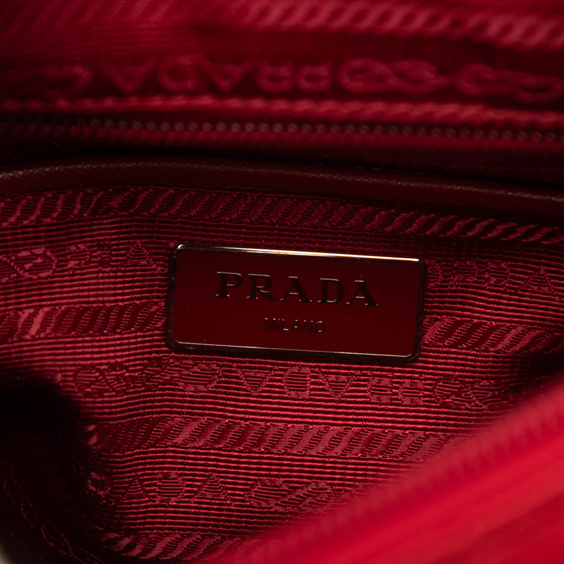 Saffiano Trimmed Tessuto Zip Buckle Messenger Bag - Image 5