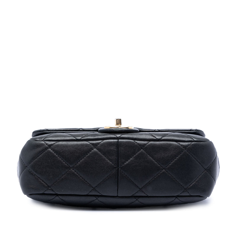 Small Quilted Lambskin Round Top Handle Flap - Image 3