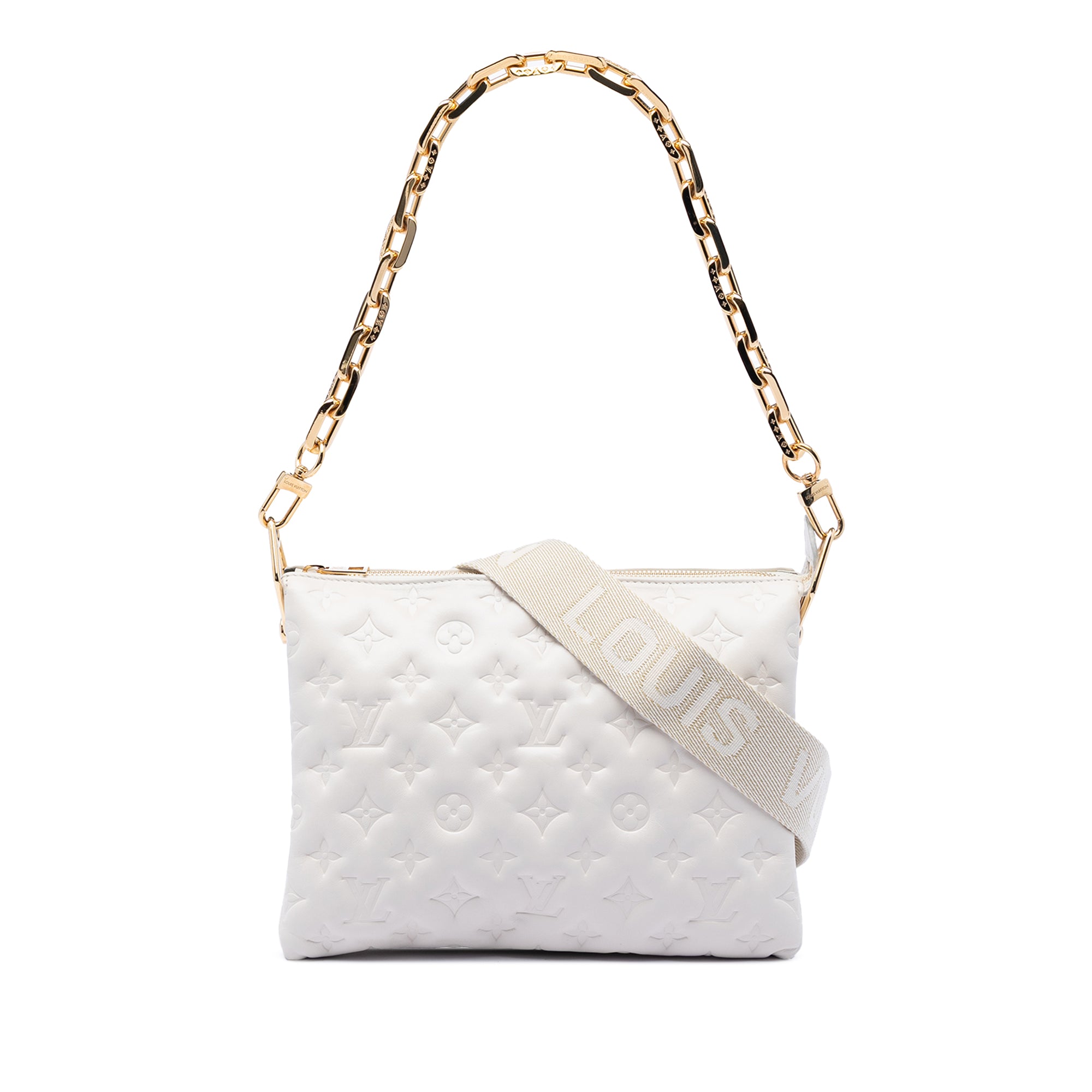 Monogram Embossed Puffy Lambskin Coussin PM - Image 1