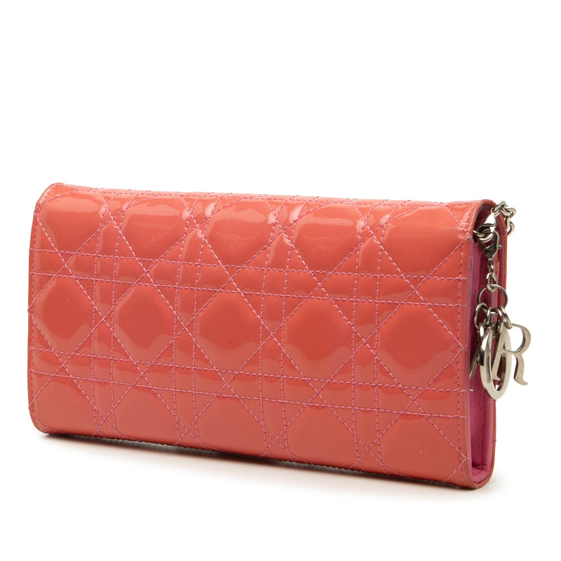 Patent Cannage Lady Dior Wallet On Chain - Image 2
