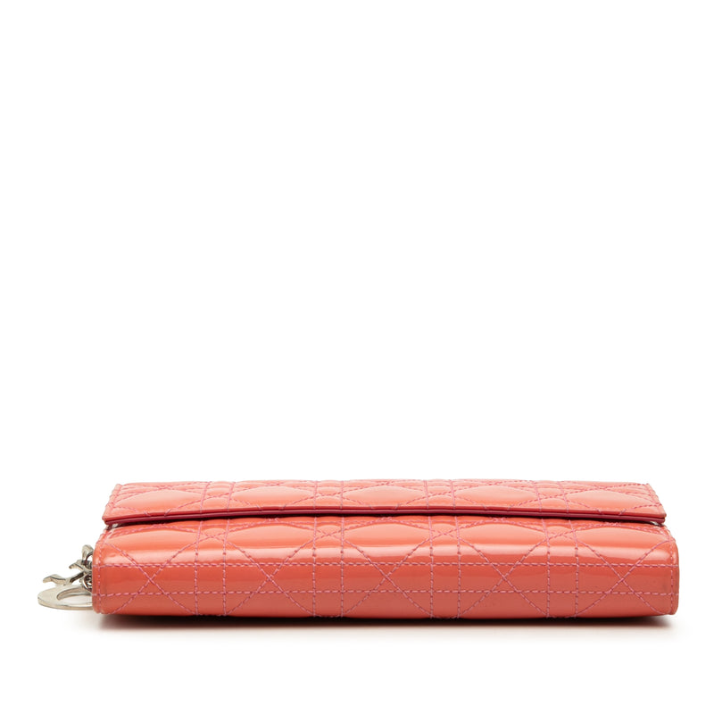 Patent Cannage Lady Dior Wallet On Chain - Image 3