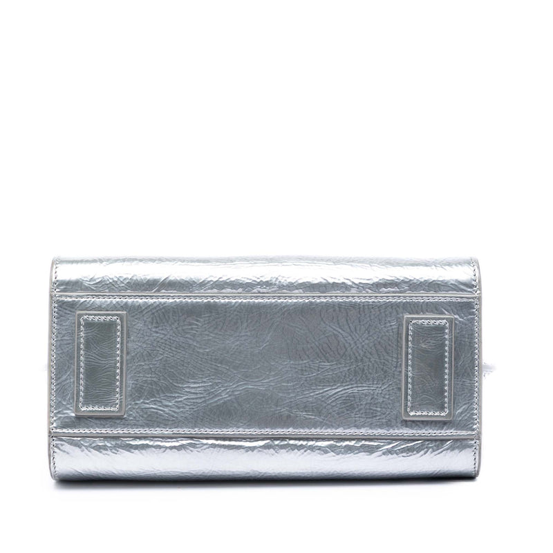 Nano Metallic Crinkled Calfskin Supple Sac De Jour Satchel - Image 3