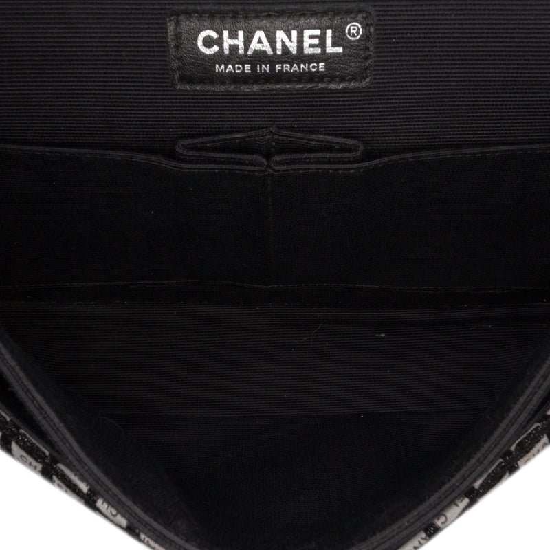 Medium Classic Tweed and Ribbon Logo Double Flap - Image 4