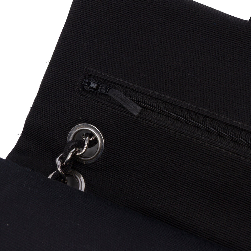 Medium Classic Tweed and Ribbon Logo Double Flap - Image 7
