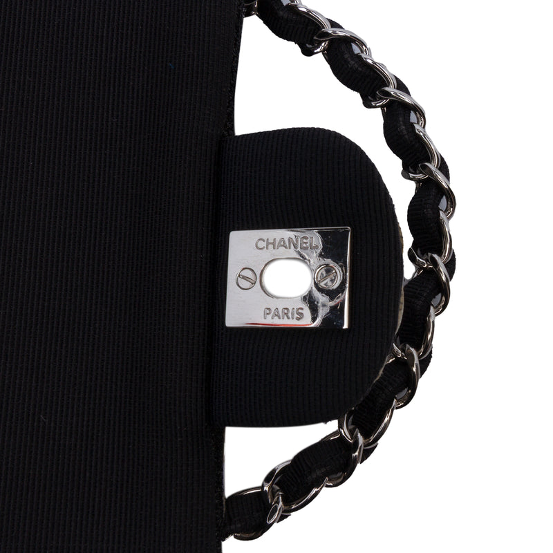 Medium Classic Tweed and Ribbon Logo Double Flap - Image 8