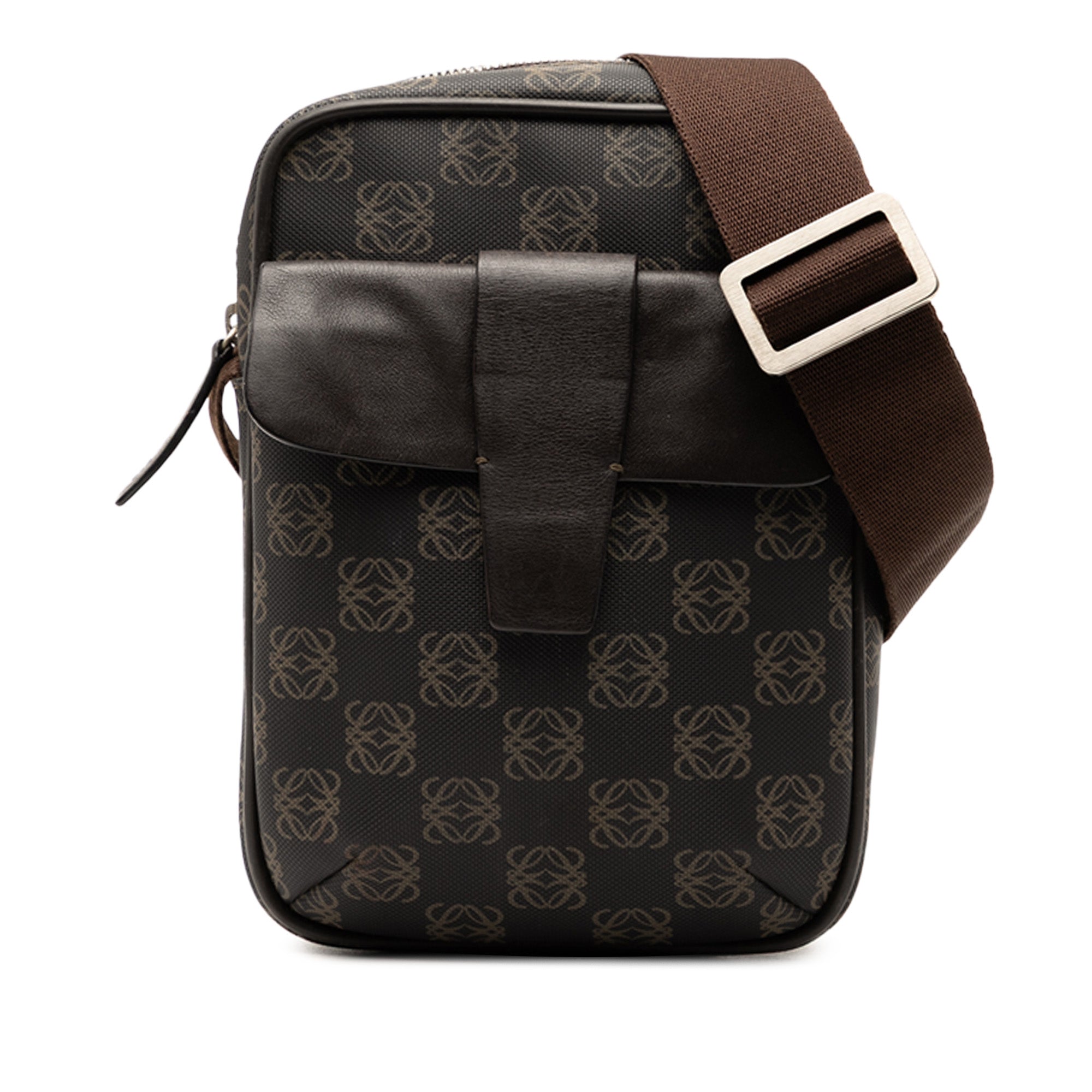 Anagram Coated Canvas Crossbody - Image 1