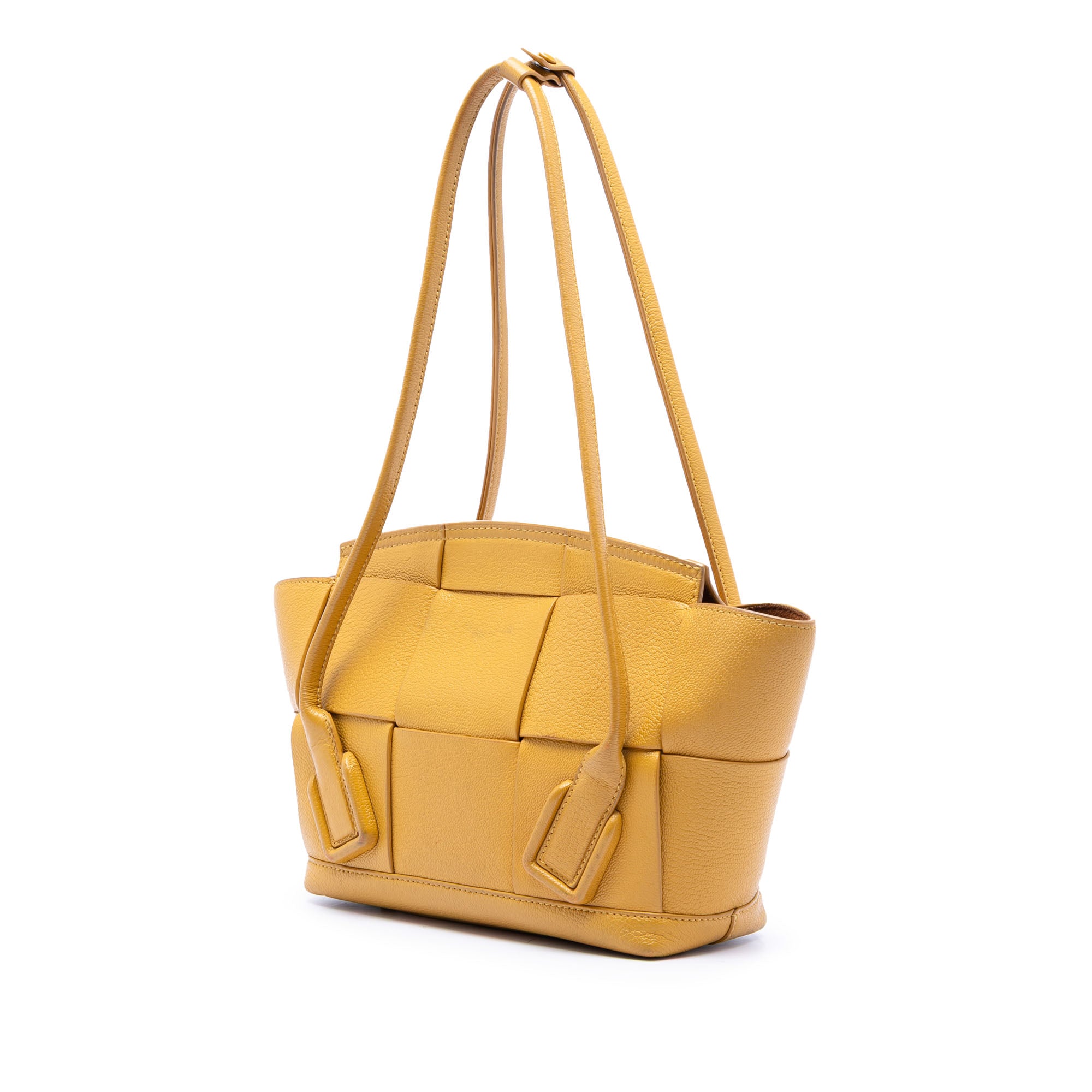 Small Goatskin Maxi Intrecciato Arco Satchel - Image 2