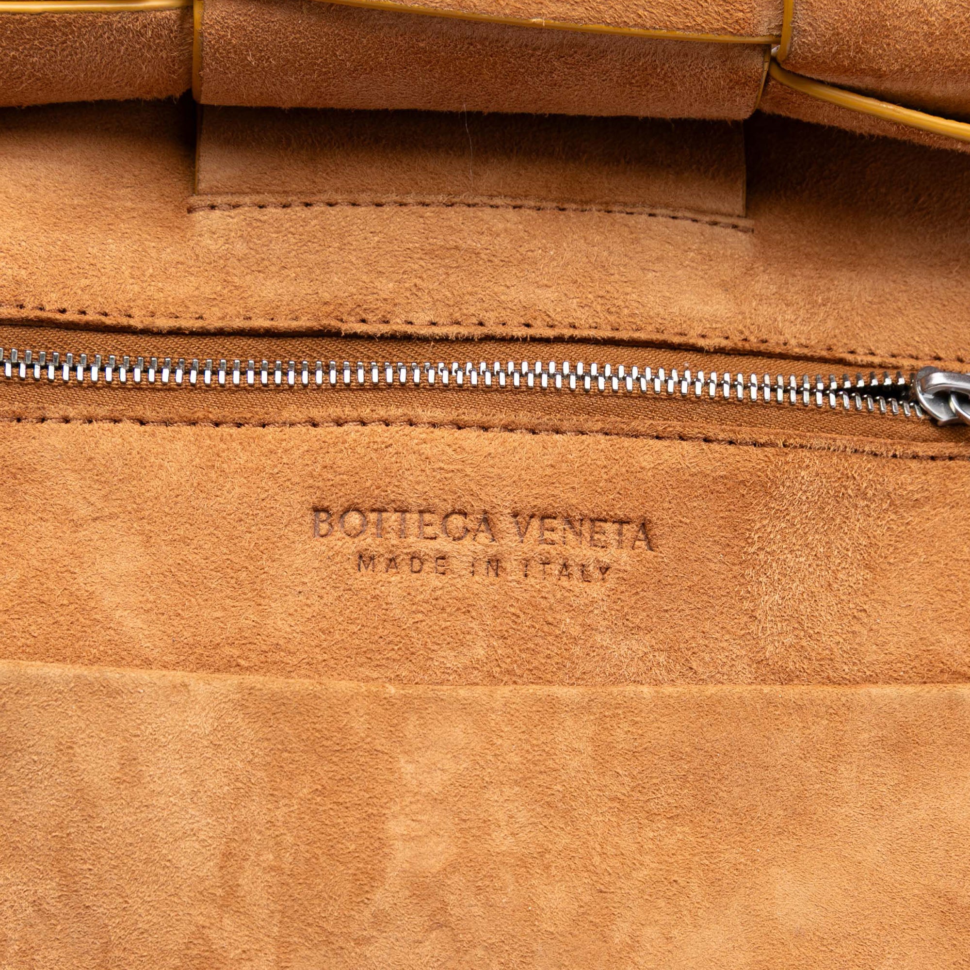 Small Goatskin Maxi Intrecciato Arco Satchel - Image 5