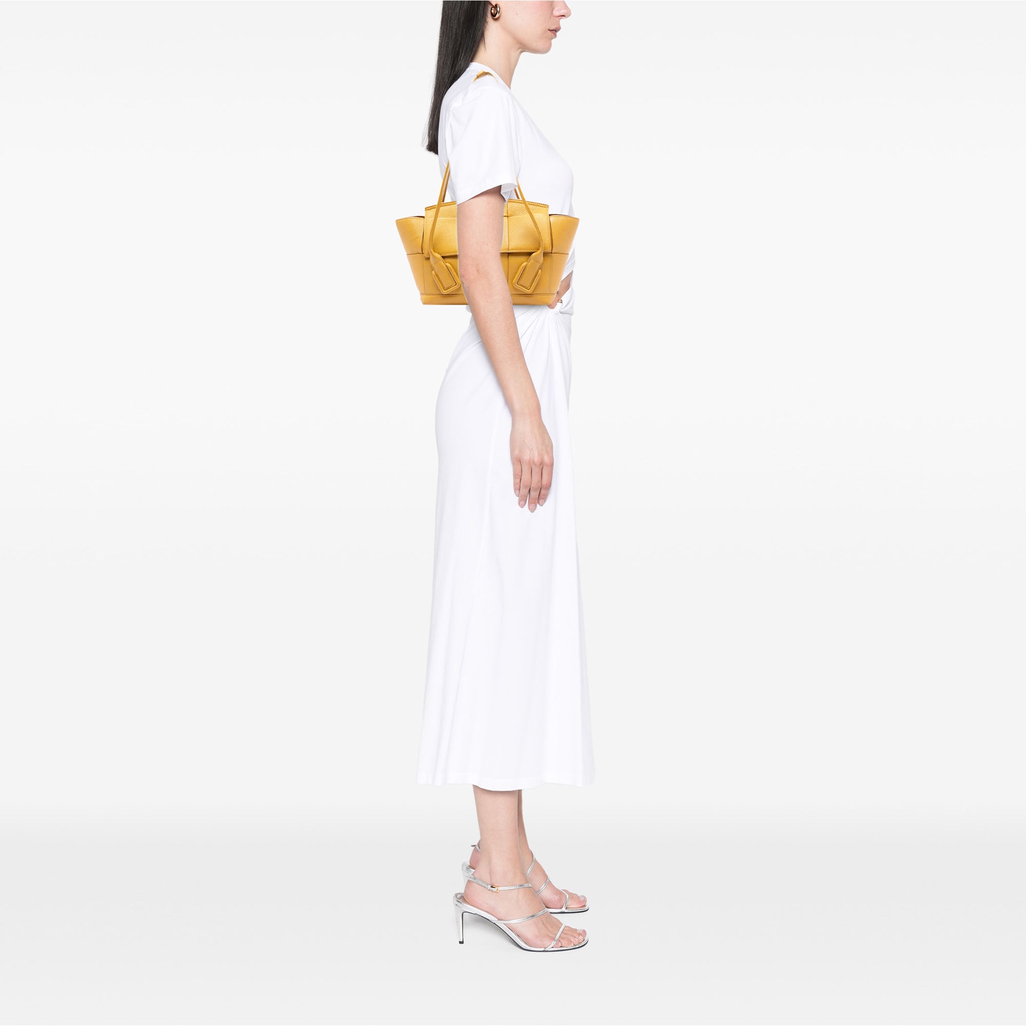 Small Goatskin Maxi Intrecciato Arco Satchel - Image 7