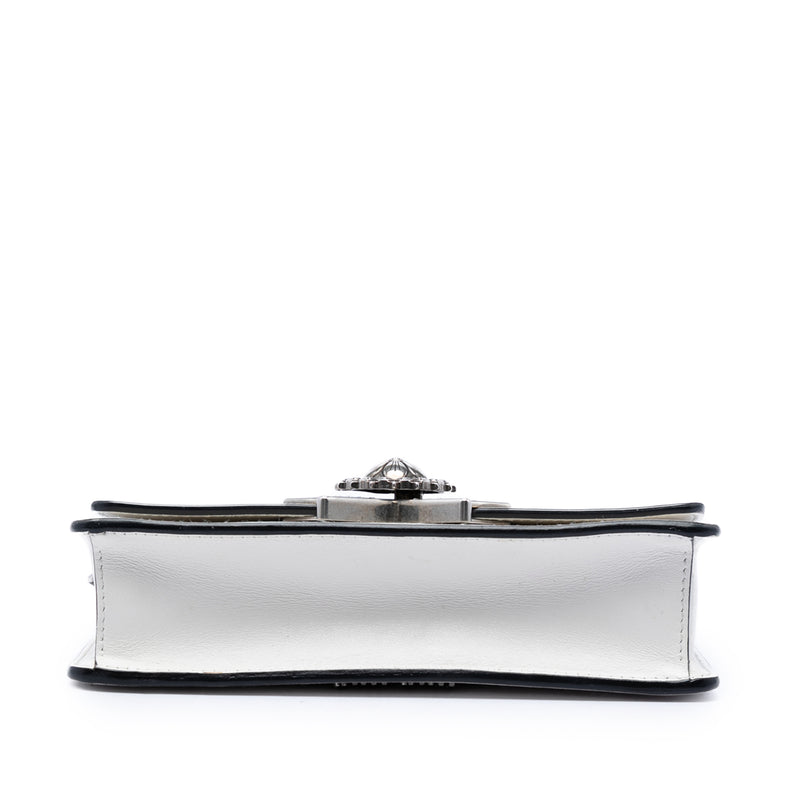 Smooth Leather Star Crystal Embellished Crossbody - Image 3
