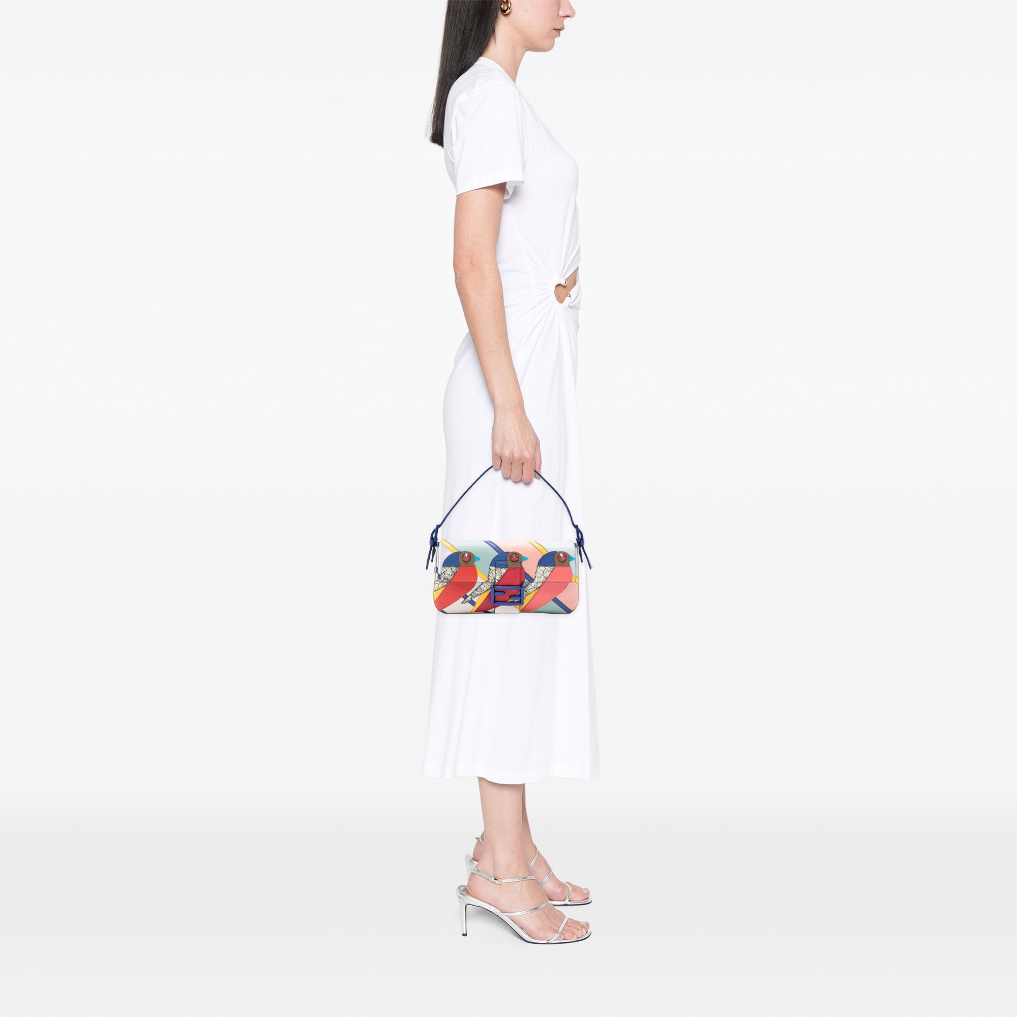 Patchwork Leather QuTweet Bird Baguette - Image 7