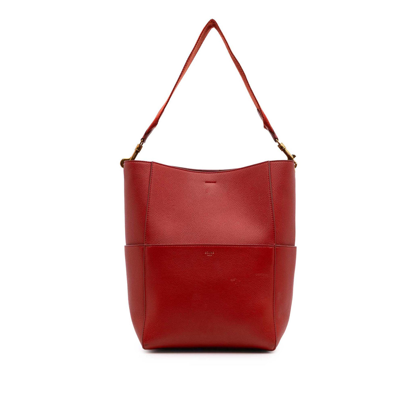 Medium Leather Seau Sangle Bucket Bag - Image 1