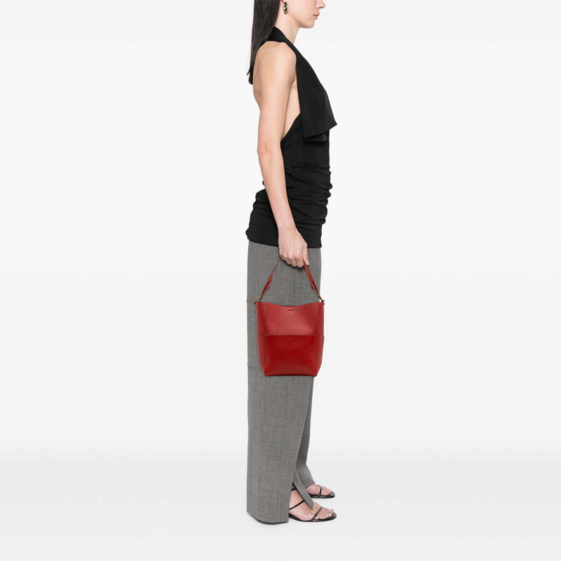 Medium Leather Seau Sangle Bucket Bag - Image 10